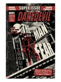 Daredevil Black & White 1 Cover: Daredevil Standing on a Rooftop Prints by David Aja