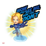 Marvel Super Hero Squad Badge: Now You See Me, No You Don't - Invisible Woman Flying Posters