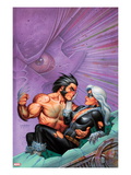 Wolverine & Black Cat: Claws 2 3 Cover: Wolverine Lifting Black Cat Art by Joseph Linser