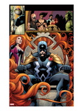 FF 5: Panels with Black Bolt and Medusa Art by Barry Kitson