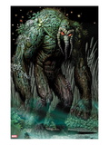 Thunderbolts 154 Cover: Man-Thing Walking at Night Print by Greg Land