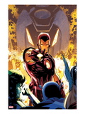 Iron Age 1 Cover: Iron Man Posing Poster by Lee Weeks