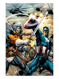 Battle Scars 2: Captain America and Task Master Fighting Prints by Scot Eaton