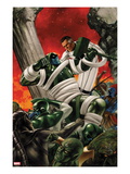 FF #11 Cover: Mr. Fantastic and Ronan The Accuser Fighting Poster por Steve Epting FF #11 Cover: Mr. Fantastic and Ronan The Accuser Fighting Poster por Steve Epting