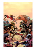 New Mutants 32 Cover: Moonstar Fighting Posters by Jason Pearson