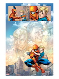 Fantastic Four 588: Panels with Spider-Man Taking Care of Franklin Richards Prints by Nick Dragotta
