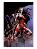 Herc 8: Elektra Posing in an Alleyway Poster par June Brigman