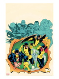 X-Men Giant-Size 1 Cover: Cyclops, Beast, Marvel Girl, Iceman, and Angel Art by Ed McGuiness