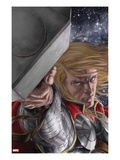 Astonishing Thor 4 Cover: Thor with Mjolnir Prints by Mike Choi