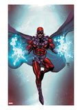 Magneto 1 Cover: Magneto Flying Prints by Roger Cruz