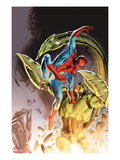 Heroes For Hire 8 Cover: Spider-man and Scorpion Fighting Posters by Doug Braithwaite