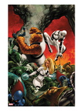 FF #10 Cover: Invisible Woman, Thing, and Spider-Man Fighting Posters por Steve Epting FF #10 Cover: Invisible Woman, Thing, and Spider-Man Fighting Posters por Steve Epting