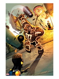 Fear Itself: The Home Front 3: Juggernaut Charging and Smashing Prints by Mike Mayhew