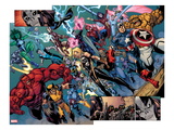 Fear Itself: The Fearless 10: Panels with Wolverine, Red Hulk, Ms. Marvel, Storm, Valkyrie and Oth Posters by Paul Pelletier