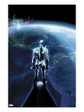 The Mighty Thor 1: Silver Surfer Flying in Space, Looking at the Planet Poster by Olivier Coipel