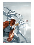 Fantastic Four 600 Cover: Thing, Invisible Woman, Spider-Man, and Mr. Fantastic Prints by Joe Quesada
