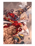 X-Men: To Serve and Protect 2 Cover: Thing, Wolverine, Iron Man, Spider-Man, Emma Frost and Others Posters by Giuseppe Camuncoli
