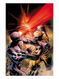 X-Men: Schism 4 Cover: Cyclops Fighting Wolverine with an Optic Blast Posters by Alan Davis