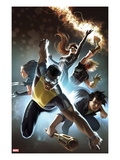 Fear Itself: The Home Front 6 Cover: Power Man, Amadeus Cho, X-23, Spider-Girl, and Thunderstrike Affiches par Marko Djurdjevic