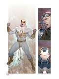 Iron Man 2.0 #7: Panels with Iron Fist Poster af Ariel Olivetti Iron Man 2.0 #7: Panels with Iron Fist Poster af Ariel Olivetti