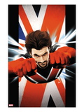 Ultimate Comics Ultimates 6 Cover: Captain Britain Flying Posters by Kaare Andrews