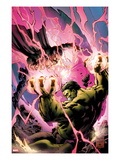 Incredible Hulks 619 Cover: Hulk and Dr. Strange Fighting Art by Carlo Pagulayan