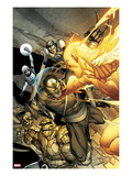 Daken: Dark Wolverine 4 Cover: Daken, Thing, Human Torch, Mr. Fantastic, and Invisible Woman Art by Giuseppe Camuncoli