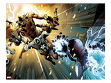 Captain America: Man out of Time 5: Captain America, Thor, Giant Man, and Iron Man Charging Art by Jorge Molina