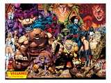 X-Men 1: 20th Anniversary Edition: A Villains Gallery Prints by Jim Lee