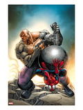 Marvel Adventures Spider-Man 24 Cover: Spider-Man and Absorbing Man Print by Ale Garza