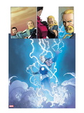 Ultimate Comics Ultimates 3: Thor Flying in Lightining and Energy Posters par Esad Ribic