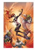 Spider-Island: The Amazing Spider-Girl 3 Cover: Spider-Girl Fighting and Jumping Posters by Ale Garza