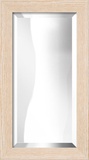 LANCASTER White Wide Mirror Decorative Mirror