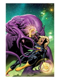 Darkstar and The Winter Guard 3 Cover: Darkstar Flying and Fighting Art by Clayton Henry