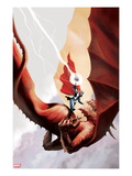 Thor: Heaven and Earth 4: Thor Fighting in the Sky Prints by Stephane Perger
