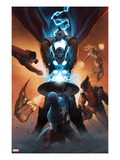 Annihilators: Earthfall 1 Cover: Captain America, Beta-Ray Bill, Wolverine and Others Fighting Prints by John Tyler Christopher
