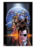 Avengers 1959 1 Cover: Nick Fury, Blonde Phantom, Sabretooth, Namora and Others Prints by Howard Chaykin