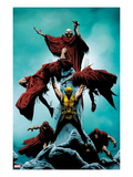 Wolverine 10 Cover: Wolverine Standing and Lifting Another Poster by Jae Lee