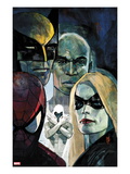 Moon Knight 6 Cover: Ms. Marvel, Spider-Man, War Machine, Moon Knight, Luke Cage, and Wolverine Prints by Alex Maleev