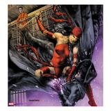 Heroes For Hire 10 Cover: Elektra and Shroud Posters by Jay Anacleto
