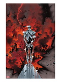 The Mighty Thor 1: Silver Surfer Flying Poster by Olivier Coipel