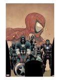 Ultimate Avengers vs. New Ultimates 6 Cover: Captain America, Thor, Iron Man, and Nick Fury Poster par Leinil Francis Yu