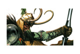 Vengeance 4 Cover: Loki Posing Art by Gabriele DellOtto