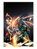 Herc 5 Cover: Hercules Fighting with a Shield and Sword Poster par Ale Garza