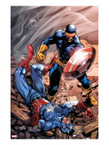 X-Men Forever 2 15 Cover: Cyclops and Captain America Prints by Tom Grummett