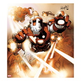 Invincible Iron Man 507 Cover: Rescue Flying Affiches par Salvador Larroca