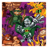 Marvel Super Hero Squad: Loki, M.O.D.O.K, Dr. Doom, and Juggernaut Posing Art