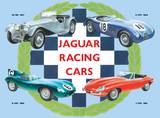 Jaguar Collage Plaque en métal