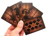 Wood Deck of Playing Cards Baralho