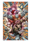 X-Campus 4 Cover: Wolverine, Rogue, Colossus, and Nightcrawler Charging Posters par Todd Nauck